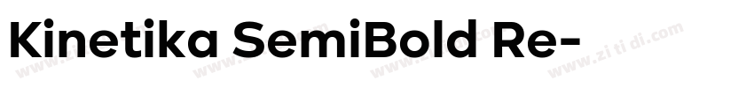 Kinetika SemiBold Re字体转换